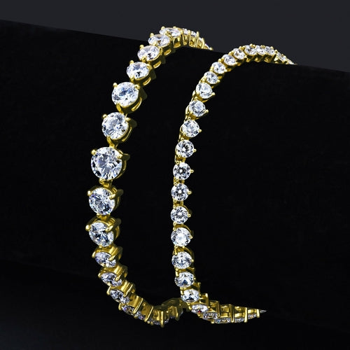 VERGLAS BRASS ICED OUT CHAIN CZ I 963011