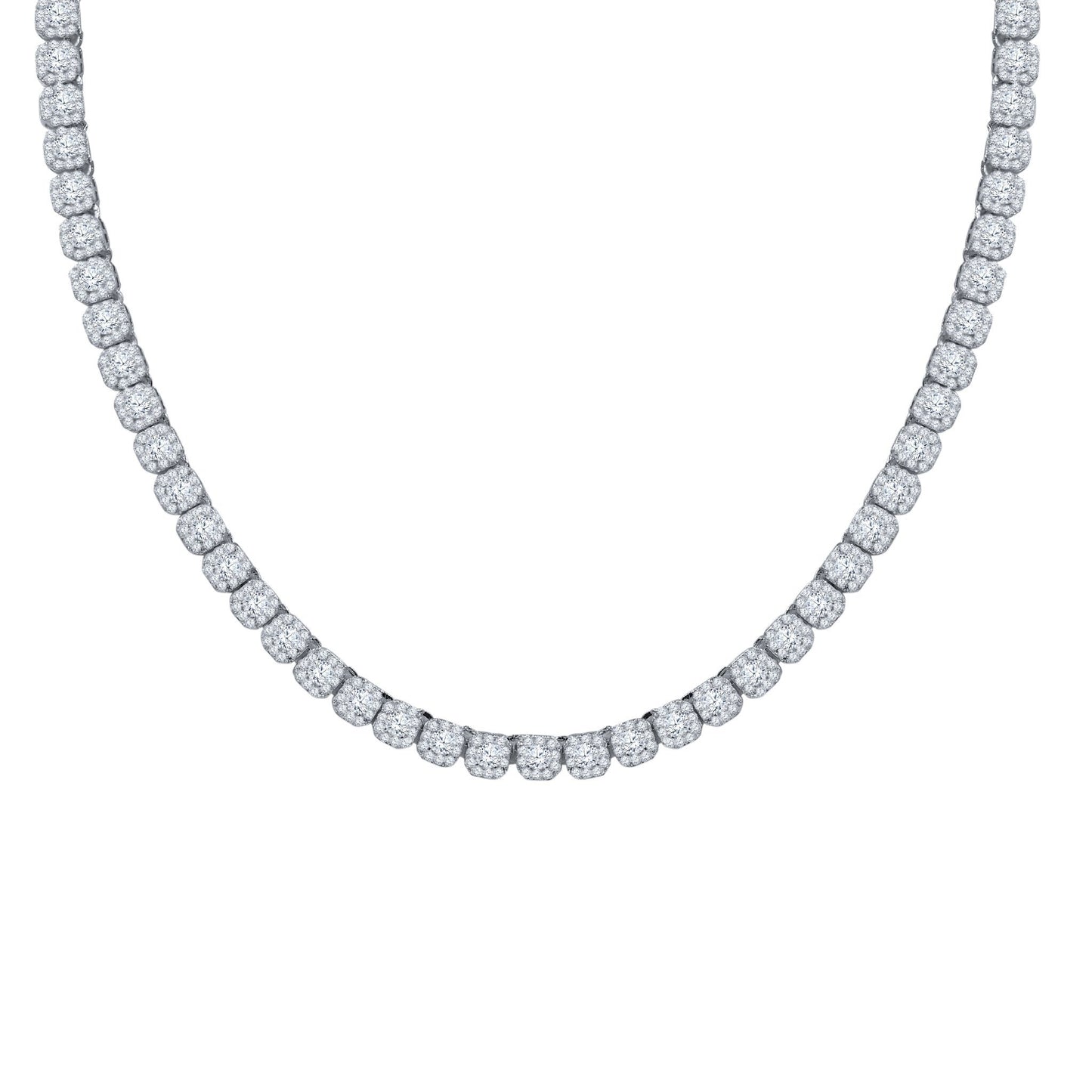 ICECUBE 5 MM 925 SILVER SQUARE TENNIS CHAIN | 9213571