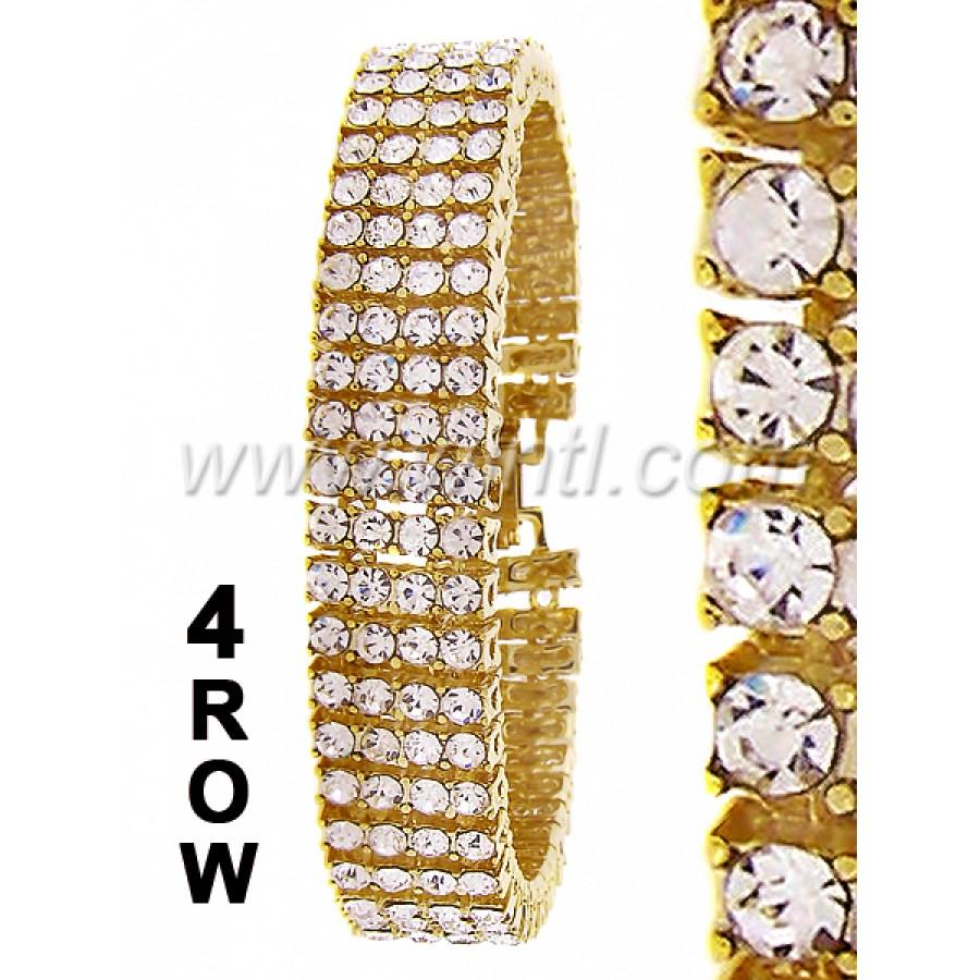 4 ROW CRYSTAL STONES