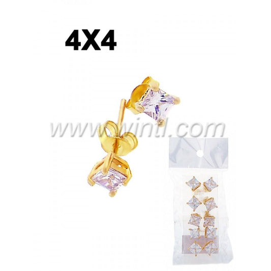 CZ Diamond Stud Earrings