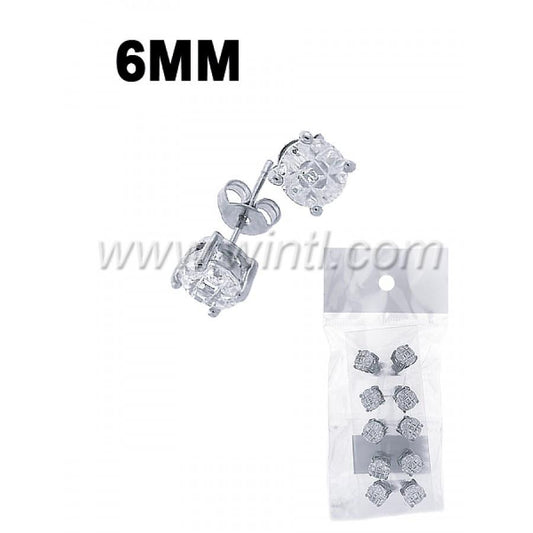 Hip Hip Diamond Stud Earrings