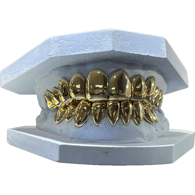 Solid Gold Deep Cut Grillz